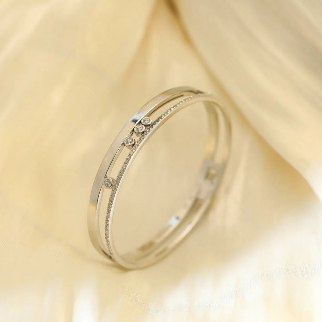 [⭐DORISW]Move Romane Diamond Bangle Bracelet
