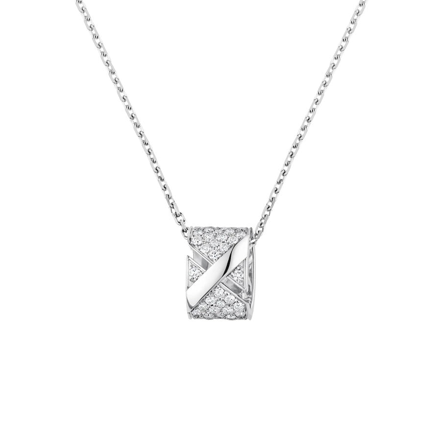 [⭐DORISW] LIENS EVIDENCE DIAMOND PAVED NECKLACE