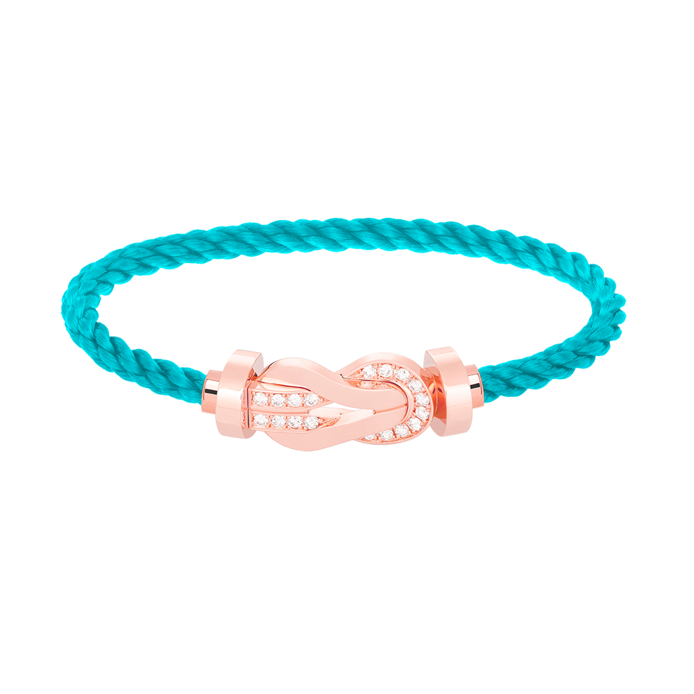 [⭐DORISW] CHANCE LARGE 8-FIGUREN-SCHNALLEN-ARMBAND MIT HALB-DIAMANTBESATZ ROSÉGOLD