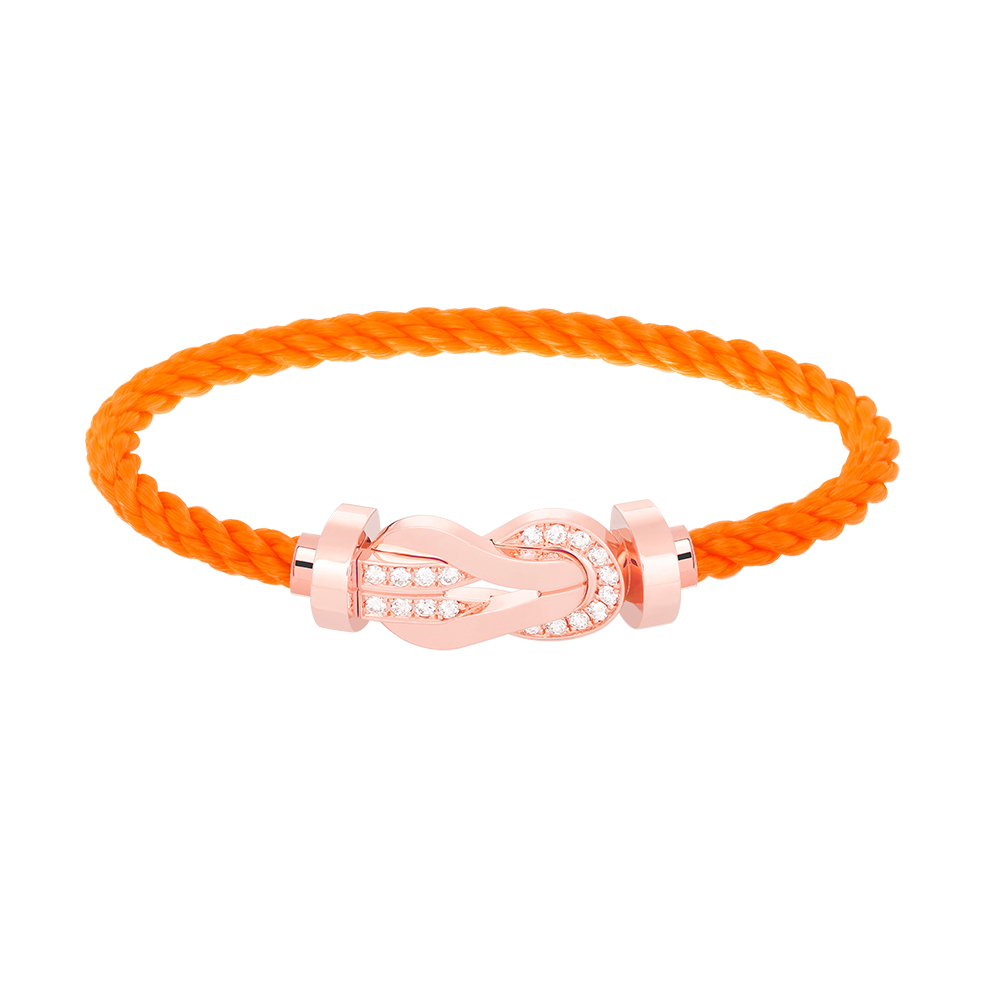 [⭐DORISW] CHANCE LARGE 8-FIGUREN-SCHNALLEN-ARMBAND MIT HALB-DIAMANTBESATZ ROSÉGOLD