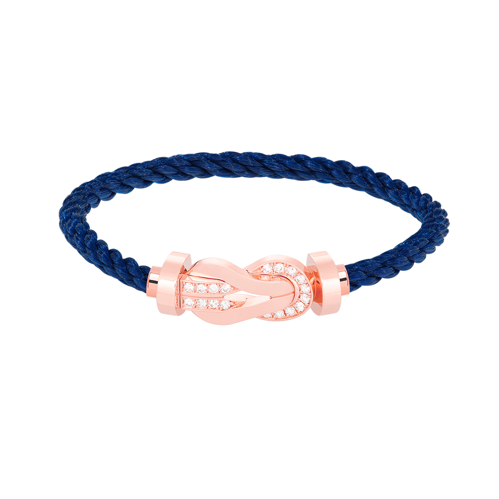 [⭐DORISW] CHANCE LARGE 8-FIGUREN-SCHNALLEN-ARMBAND MIT HALB-DIAMANTBESATZ ROSÉGOLD
