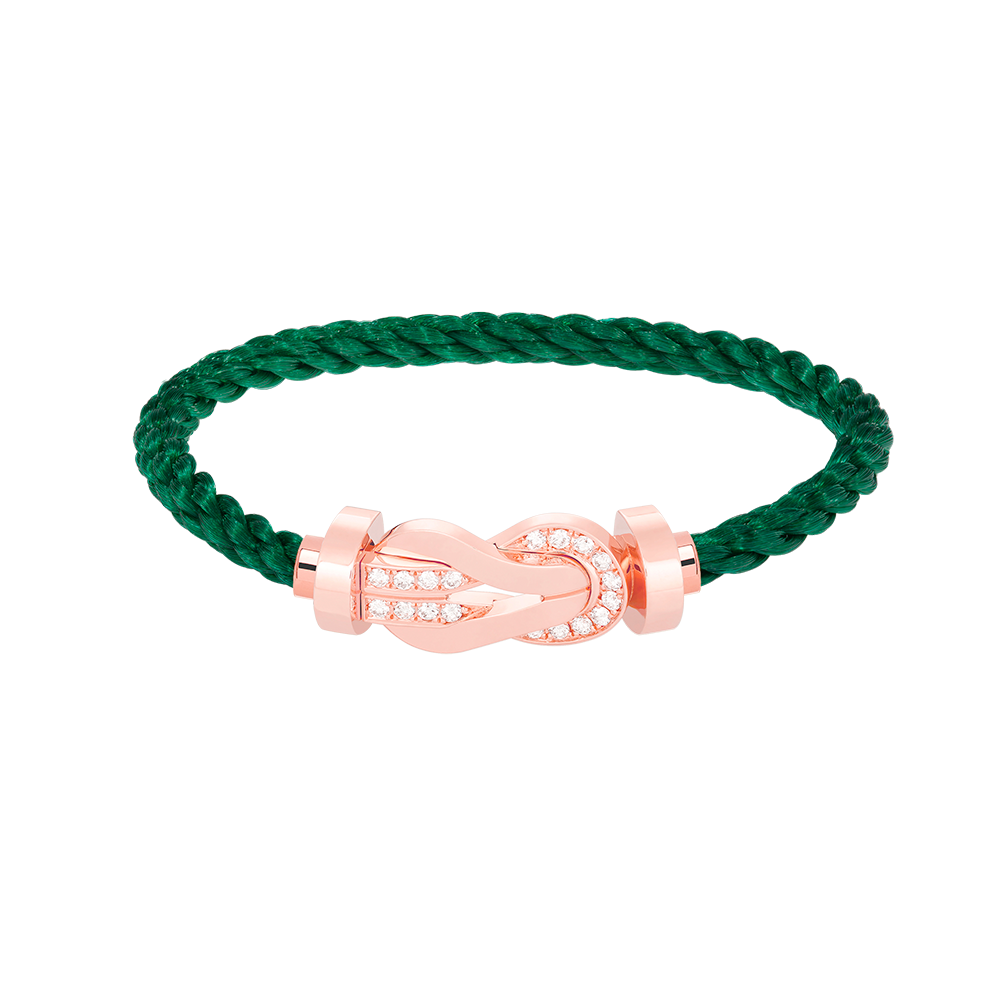 [⭐DORISW] CHANCE LARGE 8-FIGUREN-SCHNALLEN-ARMBAND MIT HALB-DIAMANTBESATZ ROSÉGOLD