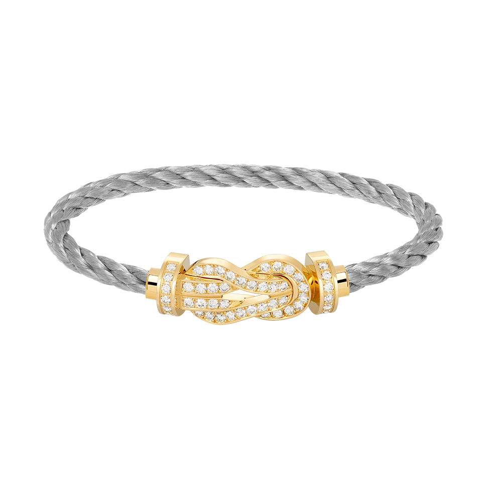 [⭐DORISW] CHANCE GROSSES 8-FIGUREN-SCHNALLEN-ARMBAND MIT VOLLBESATZ GOLD