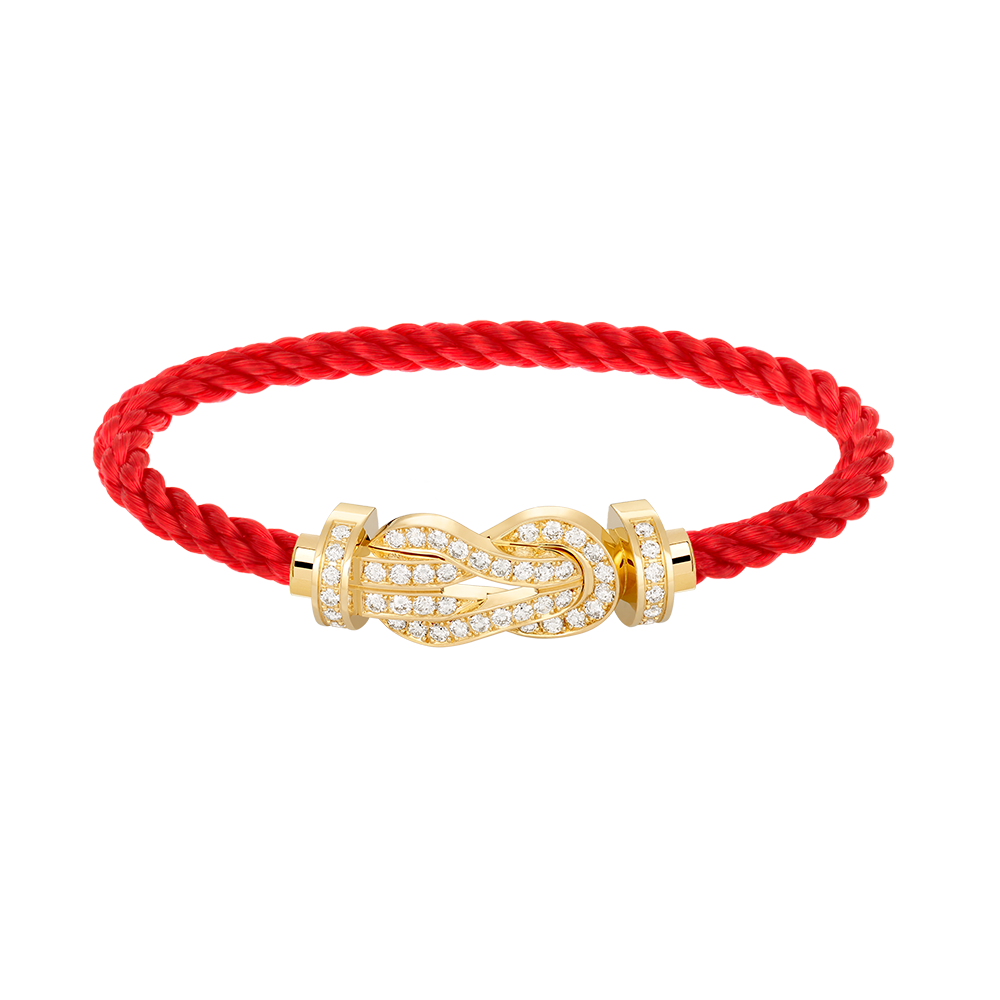 [⭐DORISW] CHANCE GROSSES 8-FIGUREN-SCHNALLEN-ARMBAND MIT VOLLBESATZ GOLD
