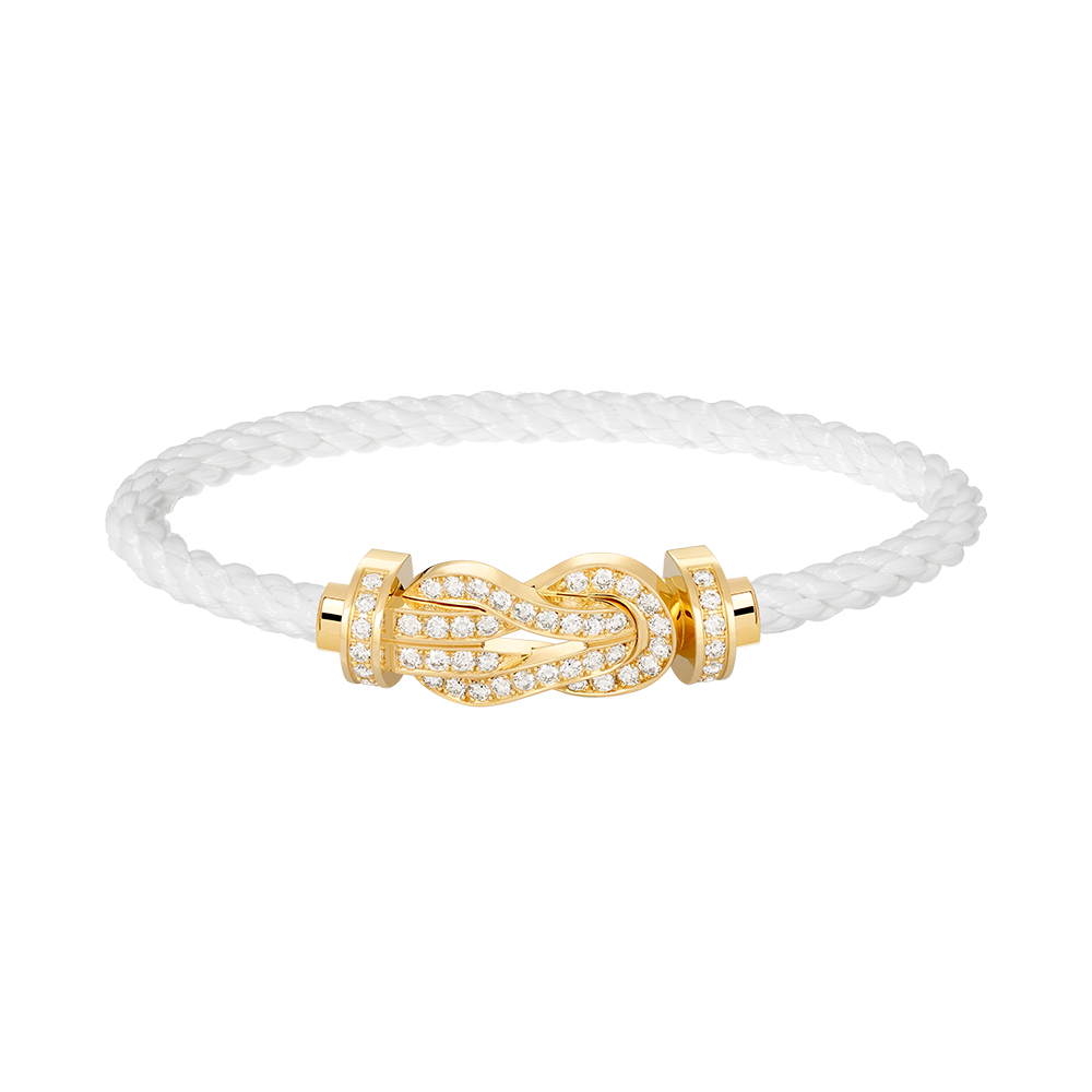 [⭐DORISW] CHANCE GROSSES 8-FIGUREN-SCHNALLEN-ARMBAND MIT VOLLBESATZ GOLD