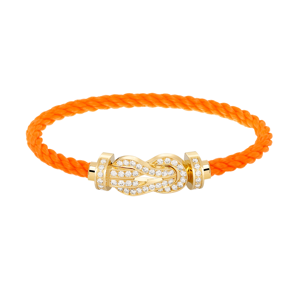 [⭐DORISW] CHANCE GROSSES 8-FIGUREN-SCHNALLEN-ARMBAND MIT VOLLBESATZ GOLD