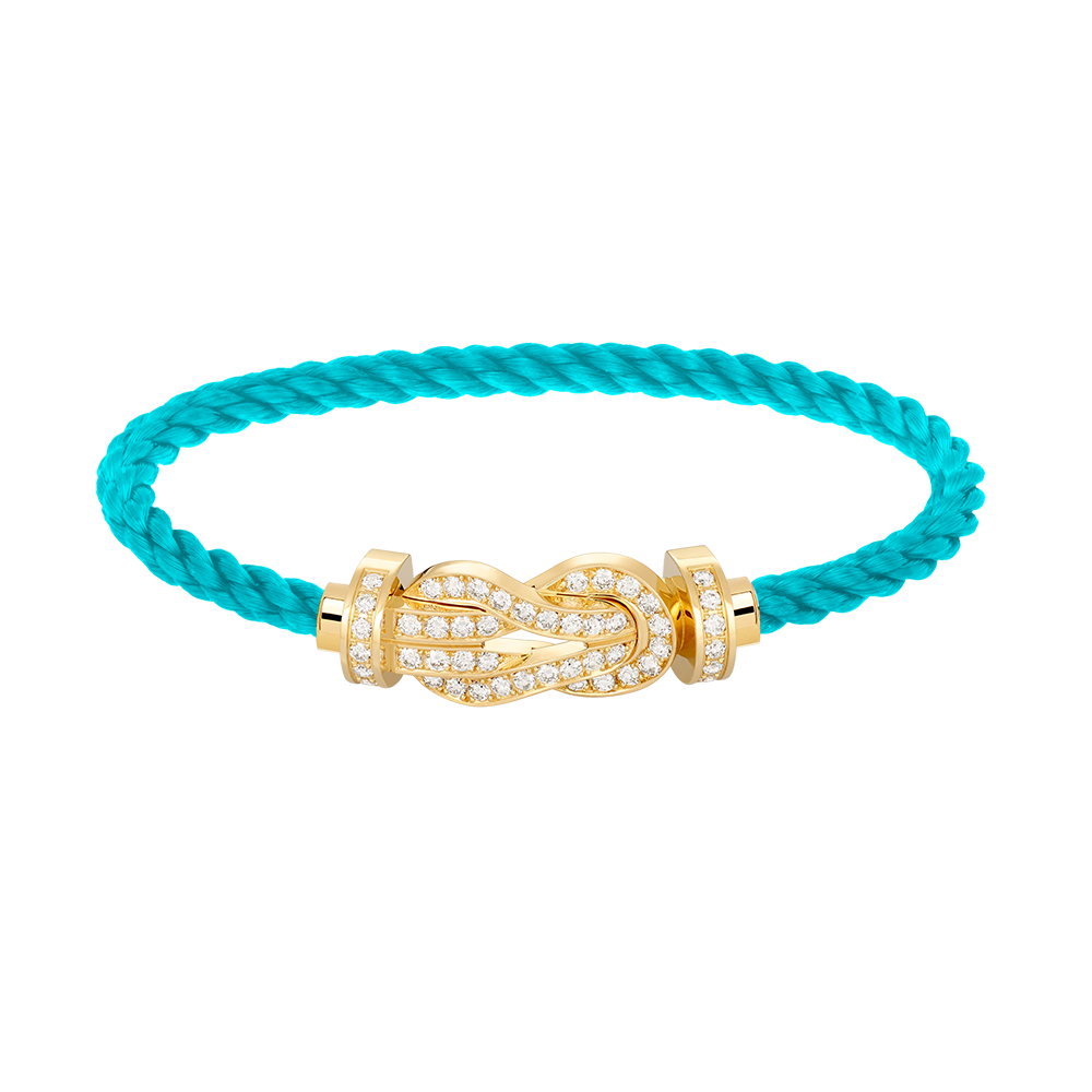 [⭐DORISW] CHANCE GROSSES 8-FIGUREN-SCHNALLEN-ARMBAND MIT VOLLBESATZ GOLD