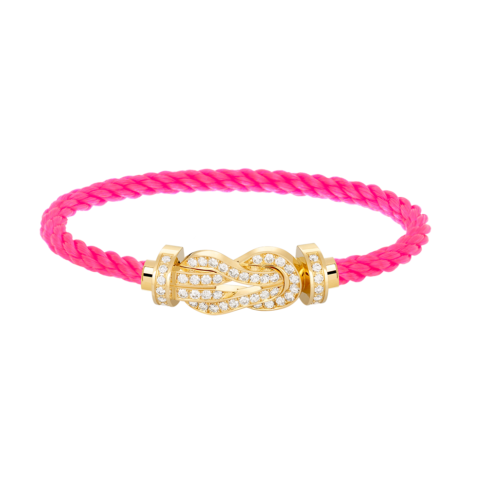 [⭐DORISW] CHANCE GROSSES 8-FIGUREN-SCHNALLEN-ARMBAND MIT VOLLBESATZ GOLD