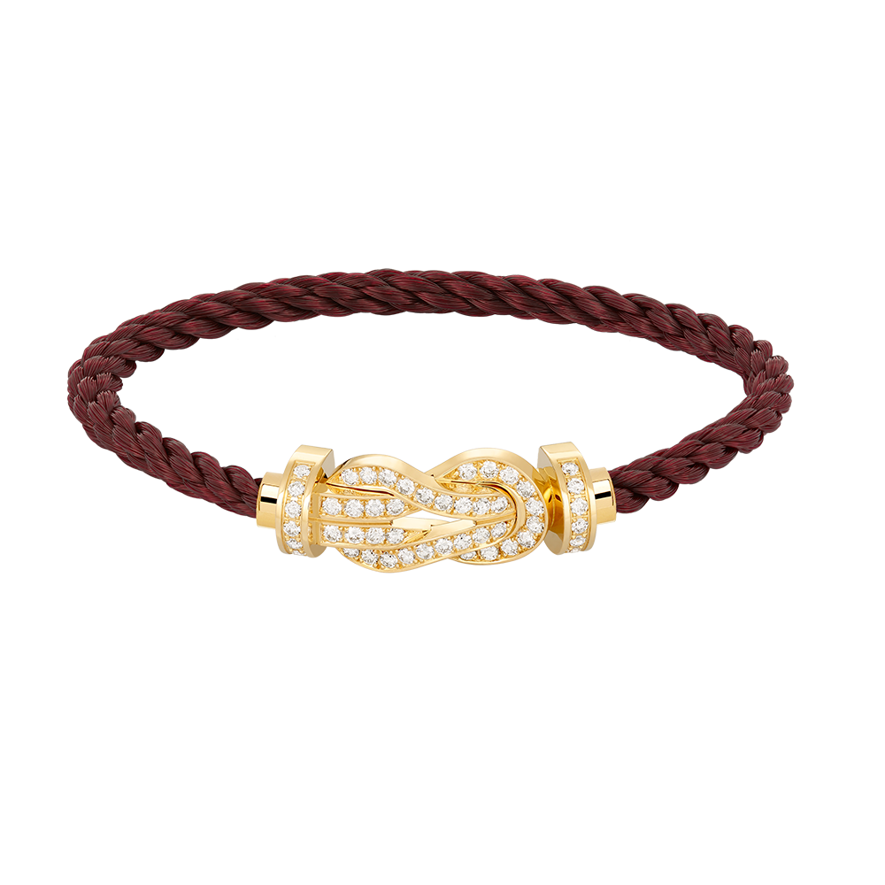 [⭐DORISW] CHANCE GROSSES 8-FIGUREN-SCHNALLEN-ARMBAND MIT VOLLBESATZ GOLD