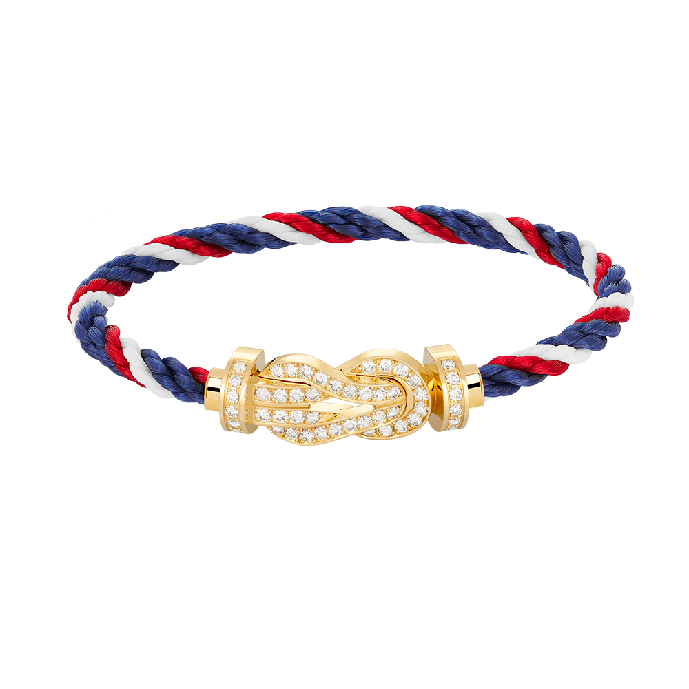 [⭐DORISW] CHANCE GROSSES 8-FIGUREN-SCHNALLEN-ARMBAND MIT VOLLBESATZ GOLD