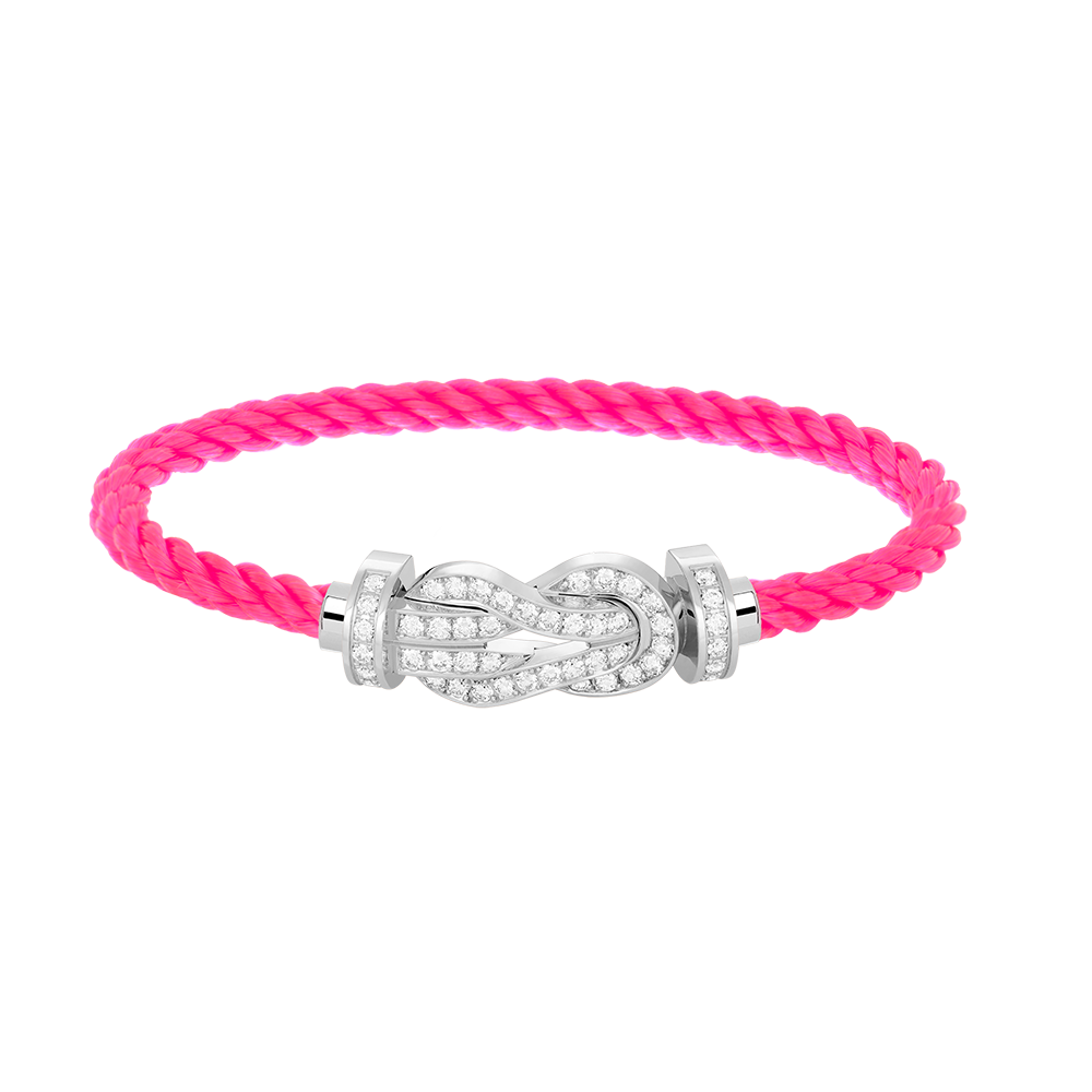 [⭐DORISW] CHANCE GROSSES ARMBAND MIT 8-STELLIGER SCHNALLE UND VOLLBESATZ MIT DIAMANTEN SILBER