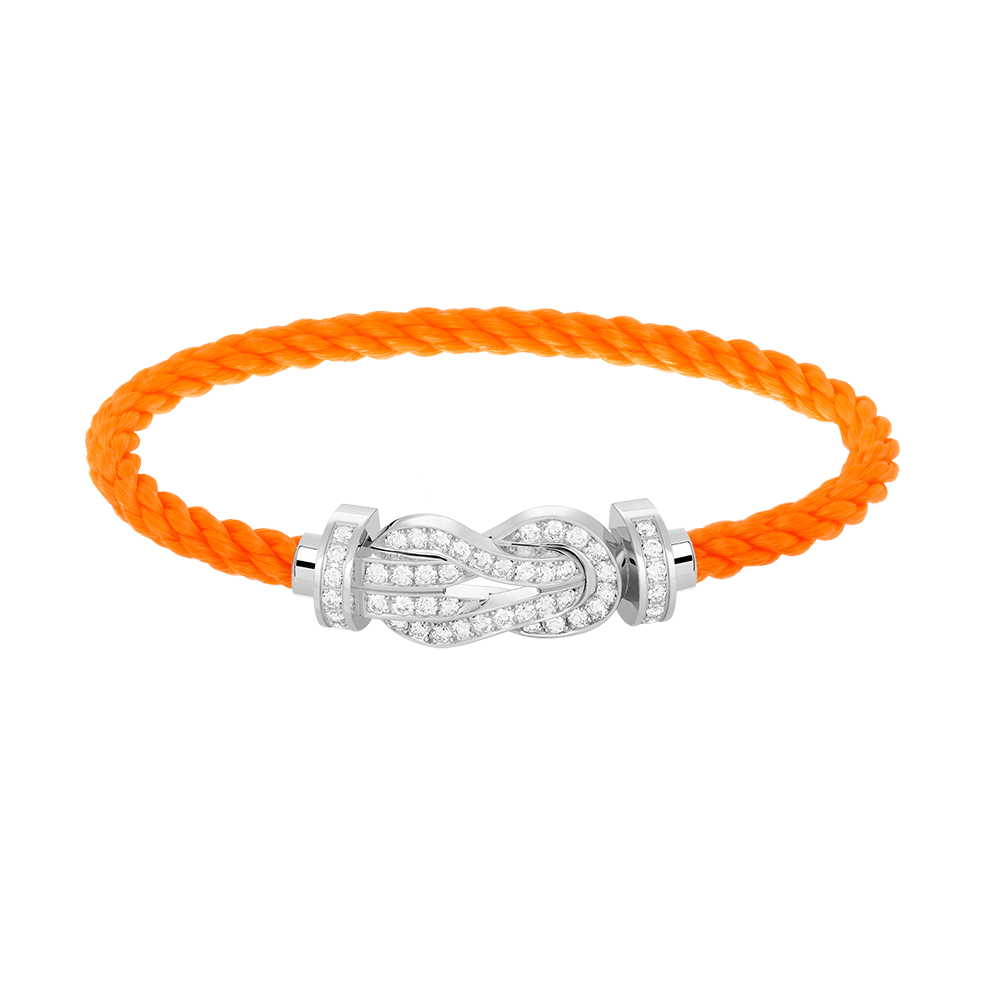 [⭐DORISW] CHANCE GROSSES ARMBAND MIT 8-STELLIGER SCHNALLE UND VOLLBESATZ MIT DIAMANTEN SILBER
