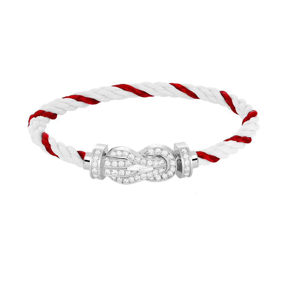 [⭐DORISW] CHANCE GROSSES ARMBAND MIT 8-STELLIGER SCHNALLE UND VOLLBESATZ MIT DIAMANTEN SILBER