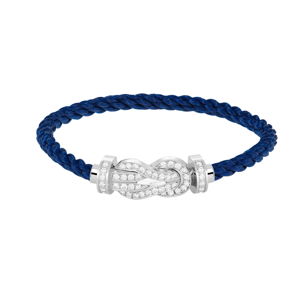 [⭐DORISW] CHANCE GROSSES ARMBAND MIT 8-STELLIGER SCHNALLE UND VOLLBESATZ MIT DIAMANTEN SILBER