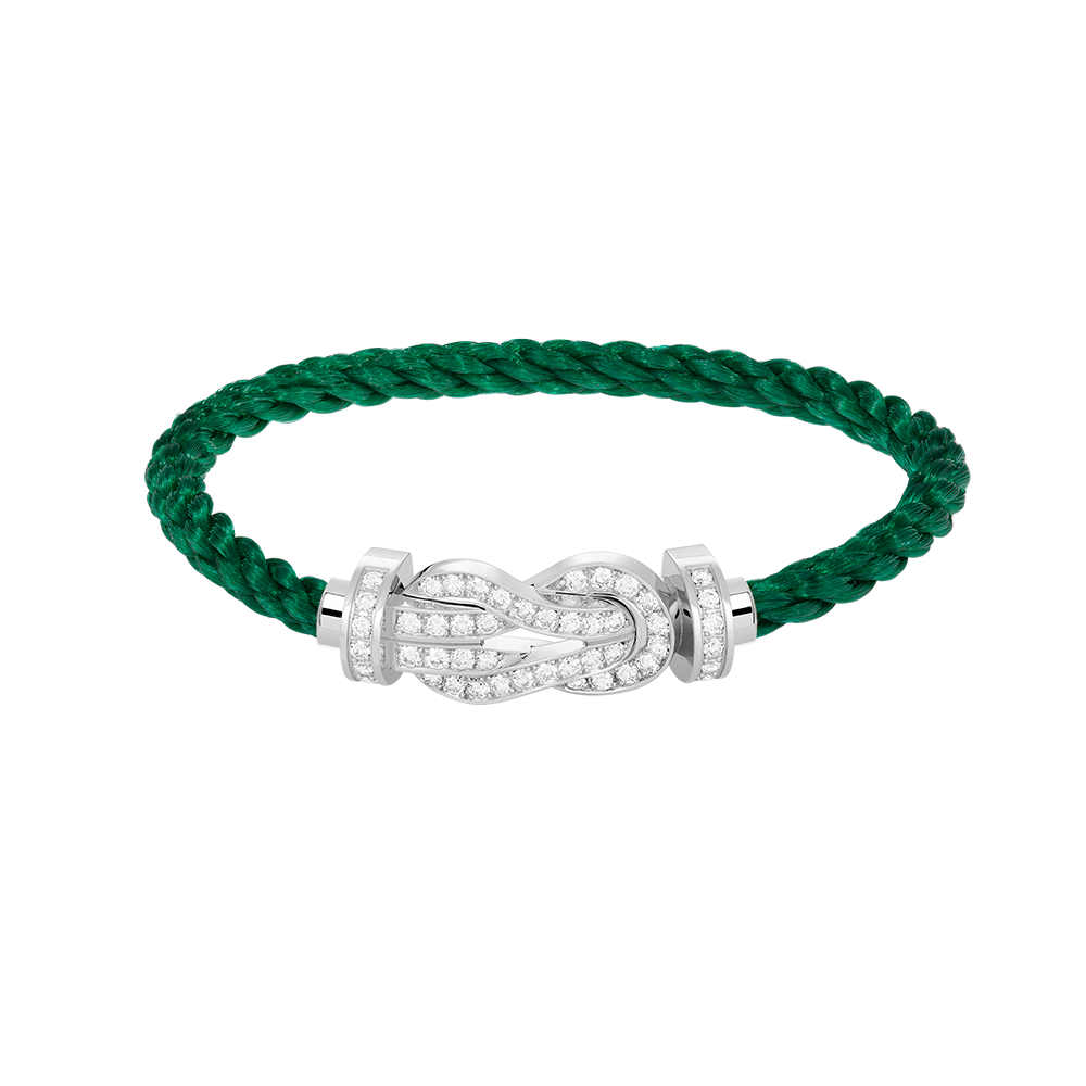 [⭐DORISW] CHANCE GROSSES ARMBAND MIT 8-STELLIGER SCHNALLE UND VOLLBESATZ MIT DIAMANTEN SILBER