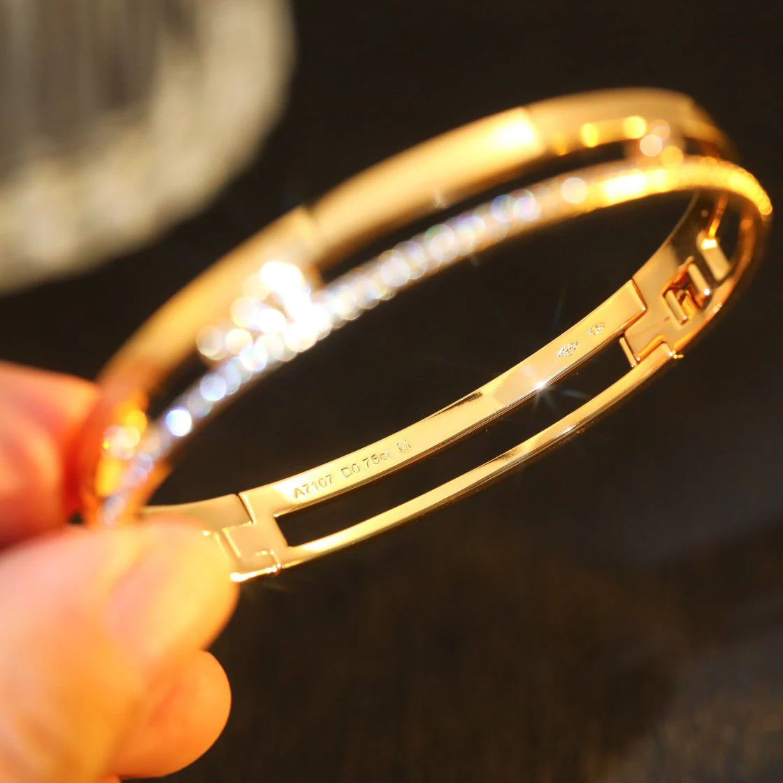 [⭐DORISW]Move Romane Diamond Bangle Bracelet