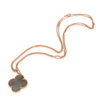 [⭐DORISW] CLOVER 25MM GOLD DARK MOP BIG CLOVER NECKLACE