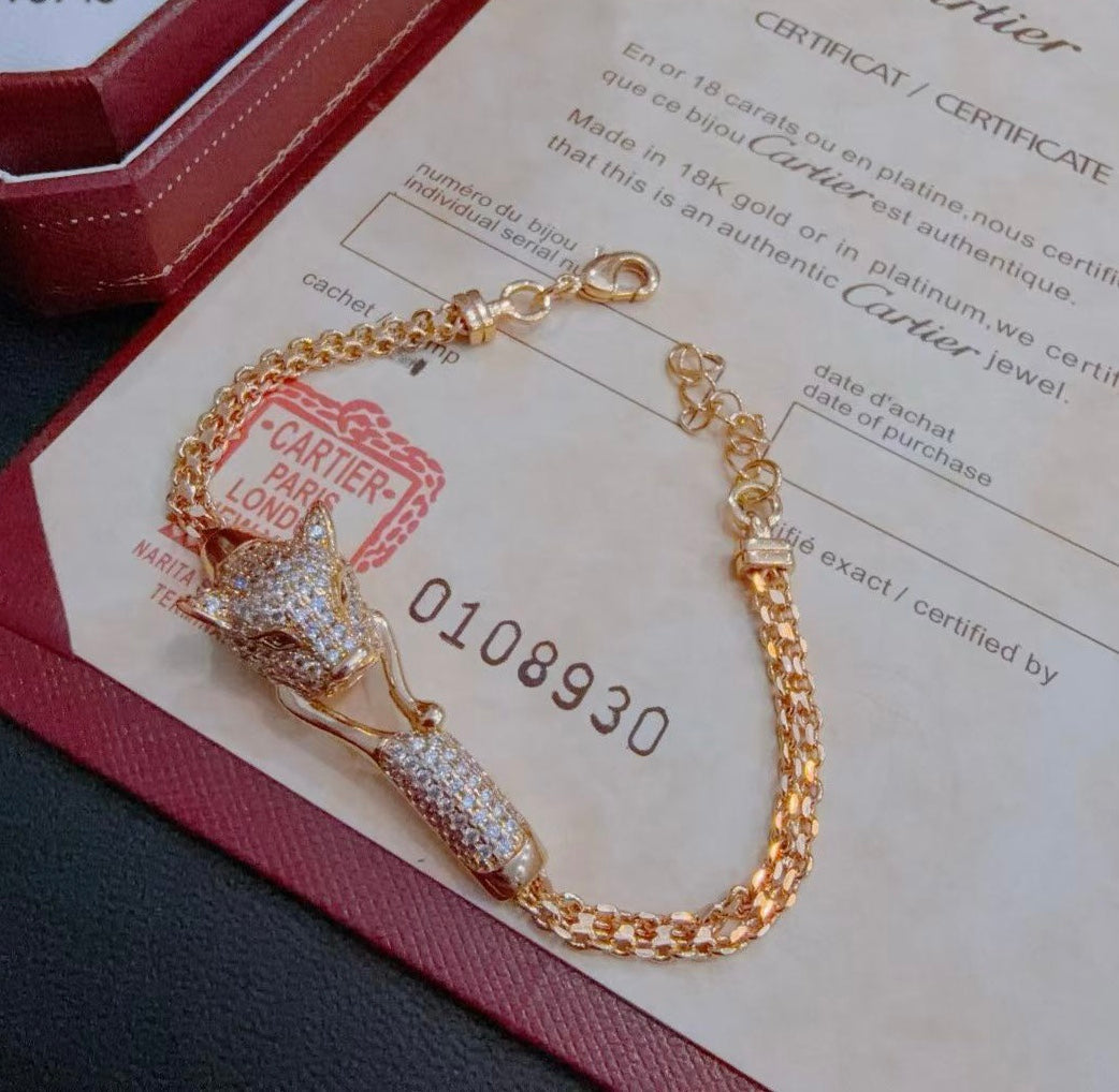 [⭐DORISW]  PANTHERE  BRACELET DIAMONDS