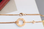 [⭐DORISW] LOVE NECKLACE ADJUSTABLE ROSE GOLD 2 DIAMOND