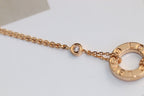 [⭐DORISW] LOVE NECKLACE ADJUSTABLE ROSE GOLD 2 DIAMOND