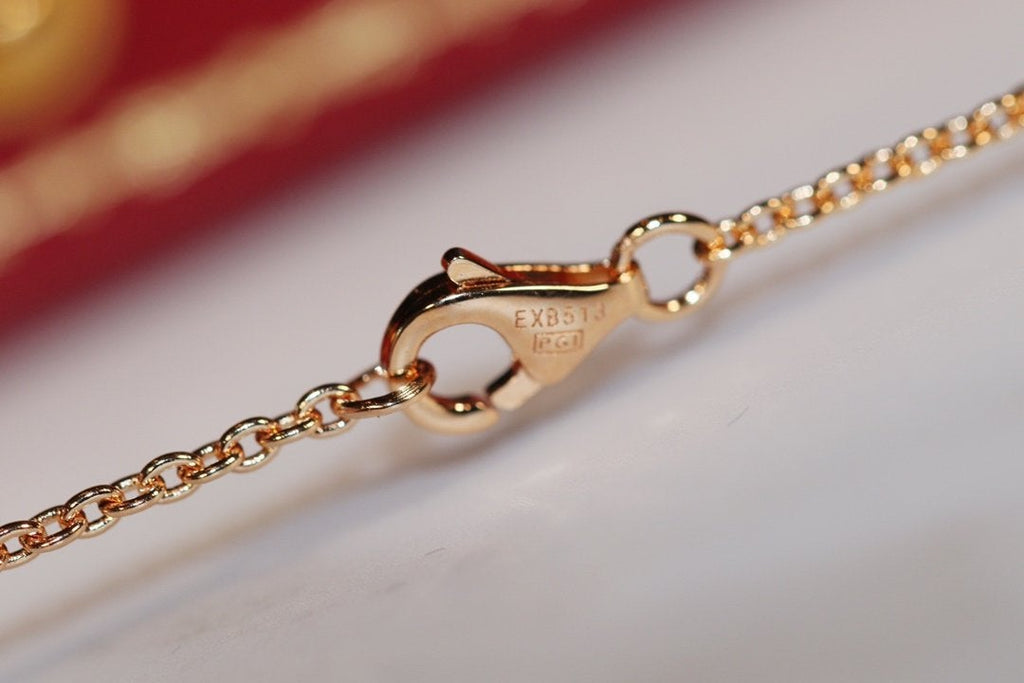 [⭐DORISW] LOVE NECKLACE PINK GOLD AND SILVER
