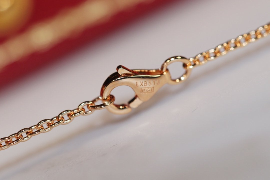 [⭐DORISW] LOVE NECKLACE PINK GOLD AND SILVER