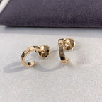 [⭐DORISW] LOVE EARRINGS 2.65MM PINK GOLD