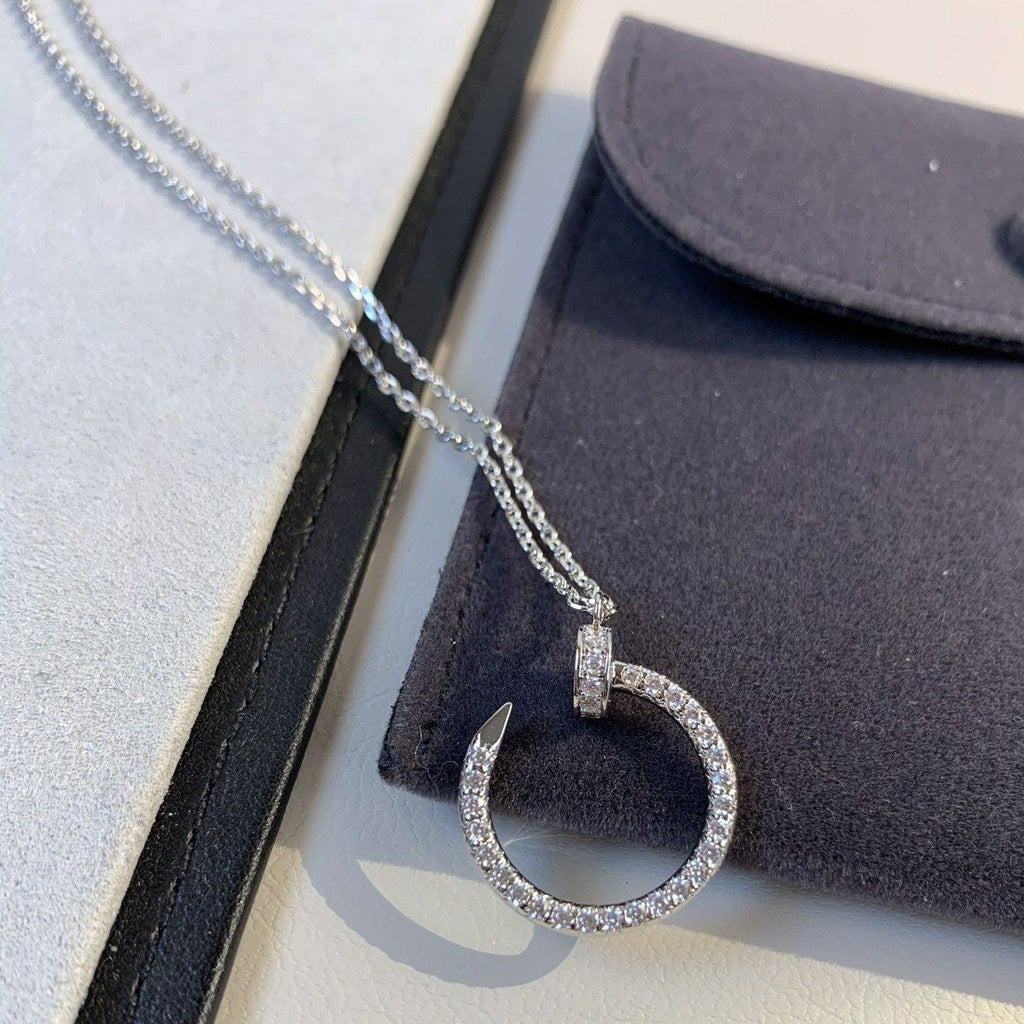 [⭐DORISW] JUSTE HALSKETTE SILBER DIAMANTEN