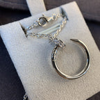 [⭐DORISW] JUSTE HALSKETTE SILBER DIAMANTEN