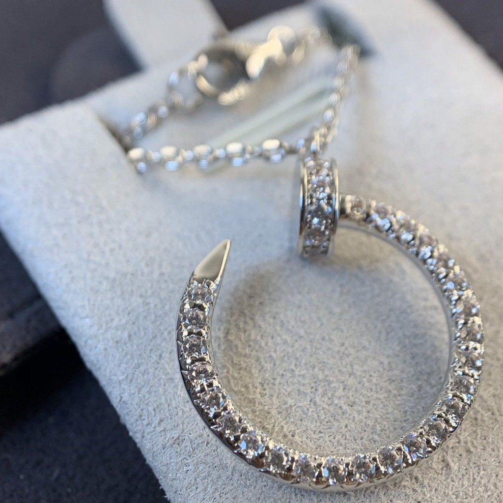 [⭐DORISW] JUSTE HALSKETTE SILBER DIAMANTEN