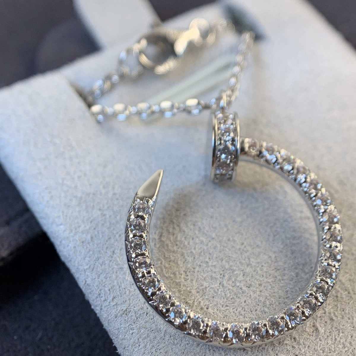 [⭐DORISW] JUSTE HALSKETTE SILBER DIAMANTEN