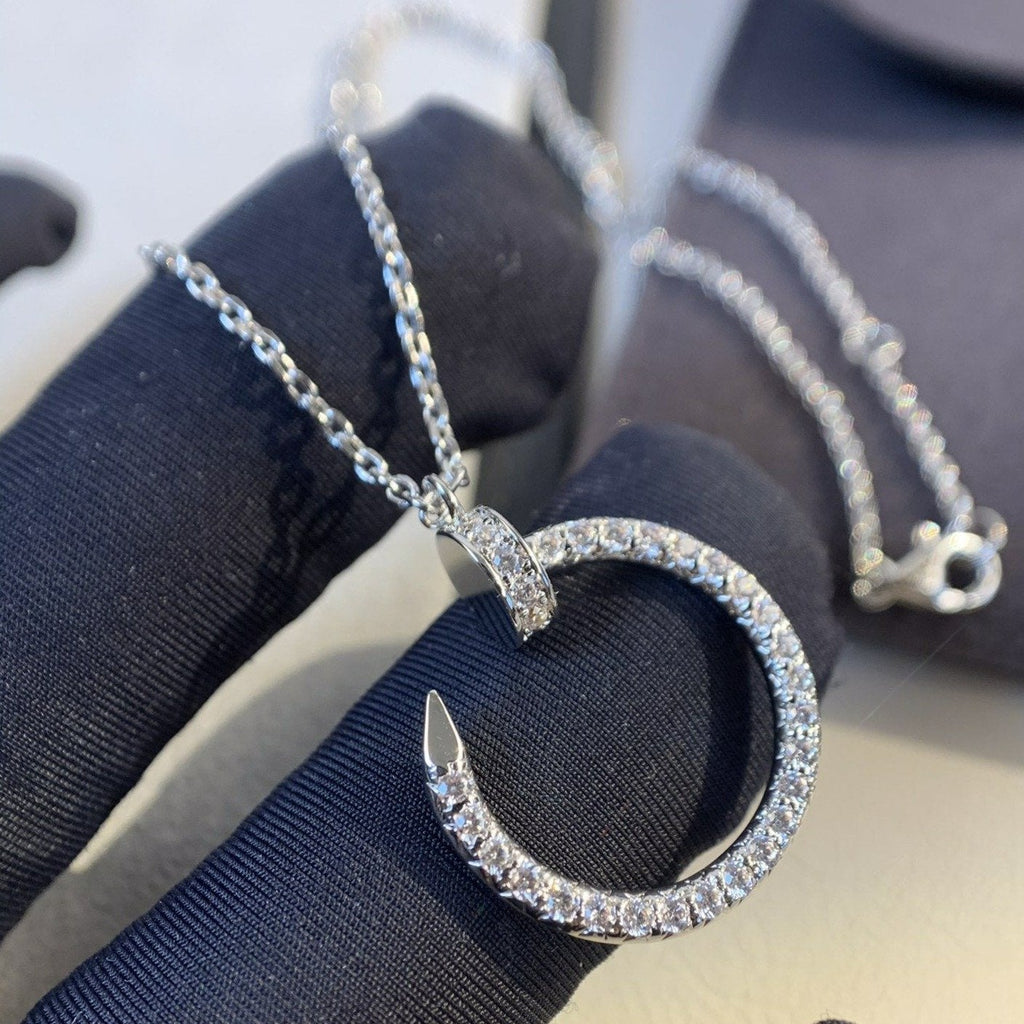 [⭐DORISW] JUSTE HALSKETTE SILBER DIAMANTEN