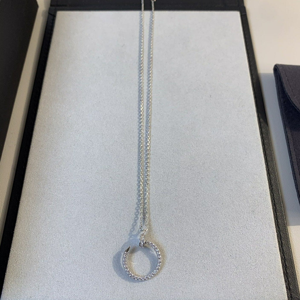 [⭐DORISW] JUSTE HALSKETTE SILBER DIAMANTEN