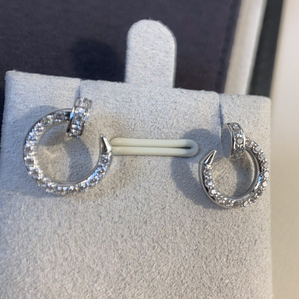 [⭐DORISW] JUSTE EARRINGS SILVER DIAMONDS