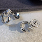 [⭐DORISW] JUSTE EARRINGS SILVER DIAMONDS