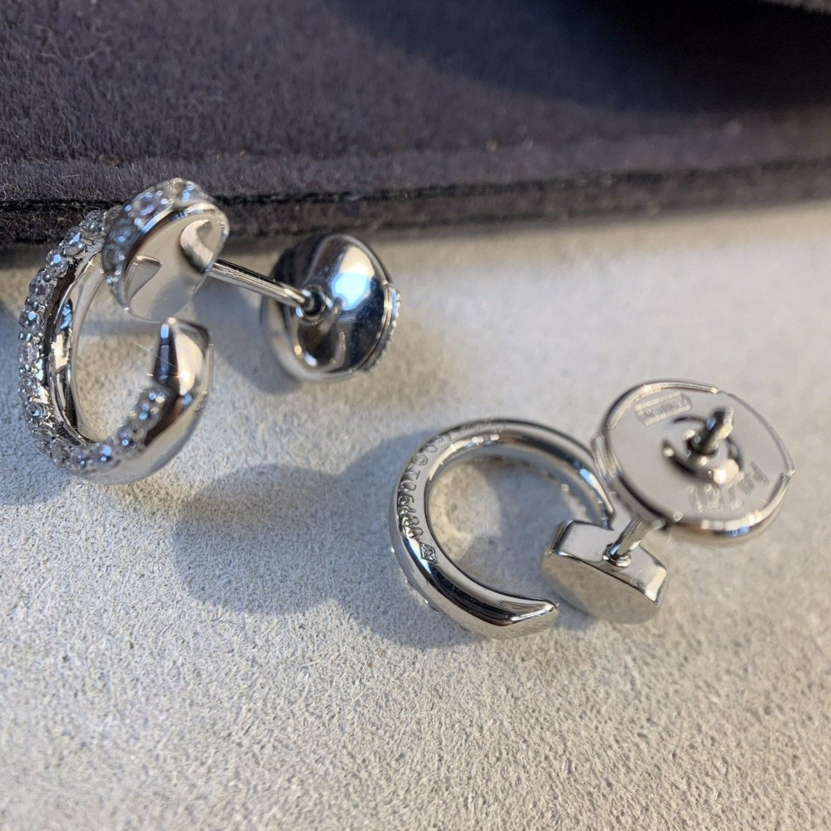 [⭐DORISW] JUSTE EARRINGS SILVER DIAMONDS