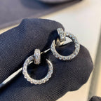[⭐DORISW] JUSTE EARRINGS SILVER DIAMONDS
