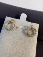 [⭐DORISW] JUSTE EARRINGS GOLD DIAMONDS
