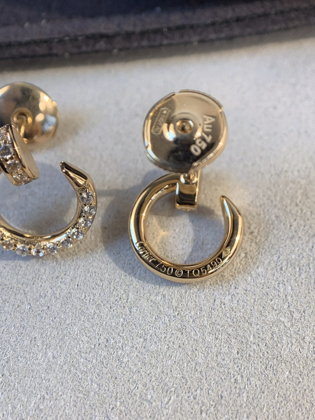 [⭐DORISW] JUSTE EARRINGS GOLD DIAMONDS