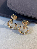 [⭐DORISW] JUSTE EARRINGS GOLD DIAMONDS