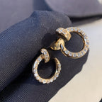 [⭐DORISW] JUSTE EARRINGS GOLD DIAMONDS