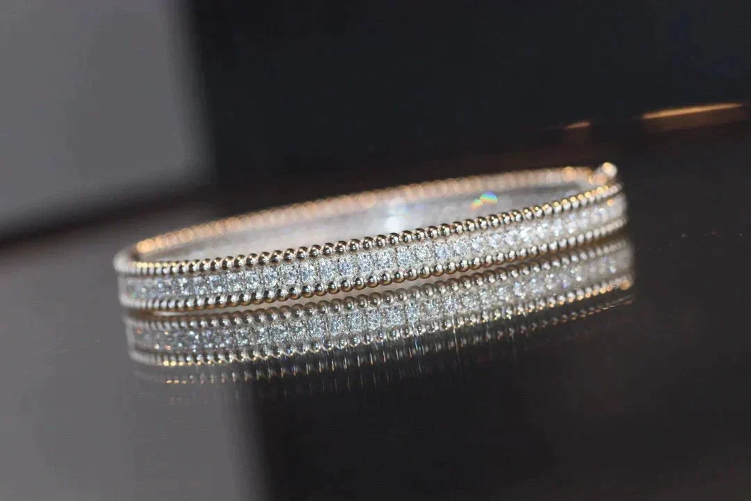 [⭐DORISW] PERLEE DIAMANT-ARMBAND 1-REIHIG