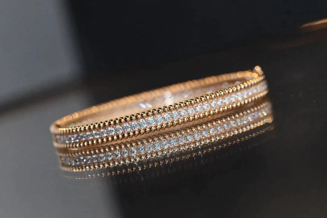 [⭐DORISW] PERLEE DIAMANT-ARMBAND 1-REIHIG