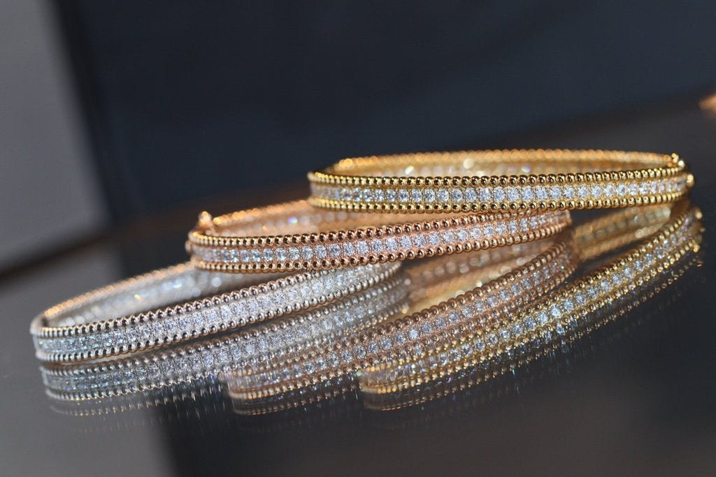 [⭐DORISW] PERLEE DIAMANT-ARMBAND 1-REIHIG