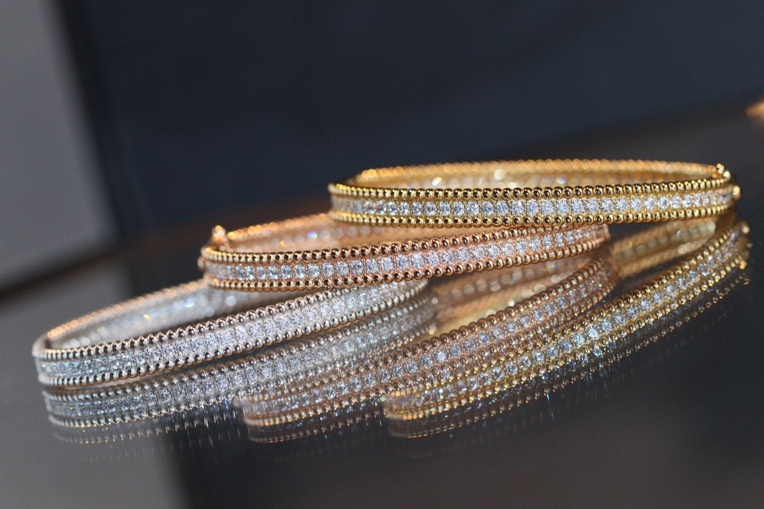 [⭐DORISW] PERLEE DIAMANT-ARMBAND 1-REIHIG