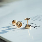 [⭐DORISW] LOVE EARRINGS PINK GOLD 10MM