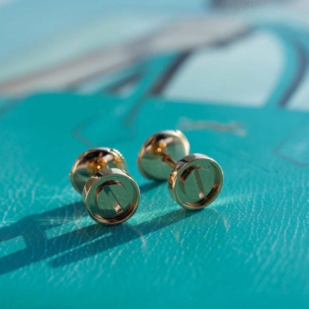 [⭐DORISW] LOVE EARRINGS PINK GOLD 10MM