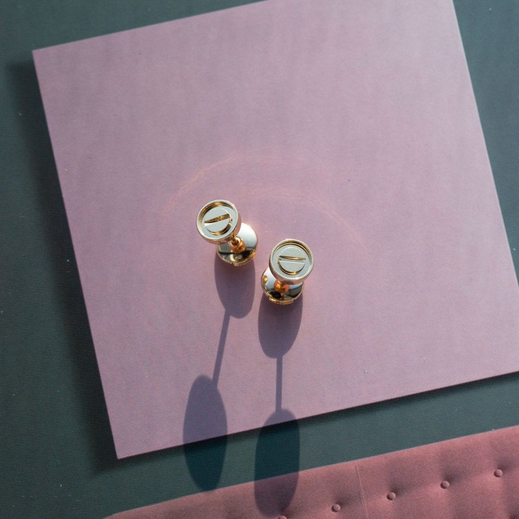 [⭐DORISW] LOVE EARRINGS PINK GOLD 10MM