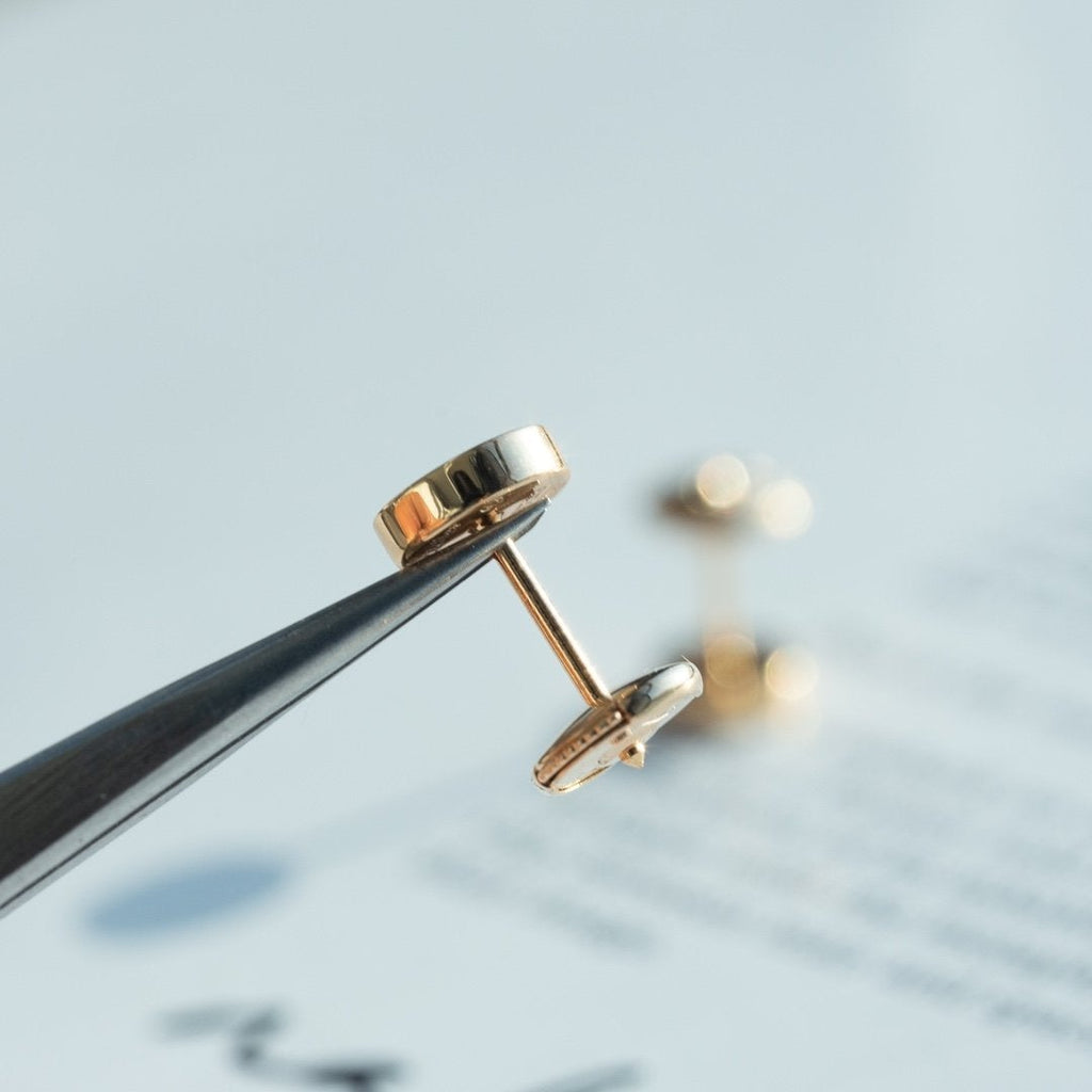 [⭐DORISW] LOVE EARRINGS PINK GOLD 10MM