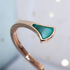 [⭐DORISW]DREAM BRACELET OPEN MALACHITE PINK GOLD